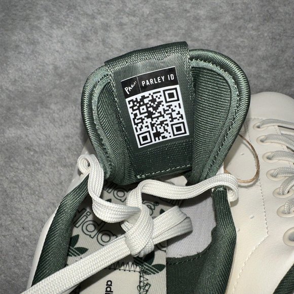Adidas x Parley Stan Smith Endorsed  Shoes White Green Sneakers Men Size 7.5 New - Picture 5 of 9